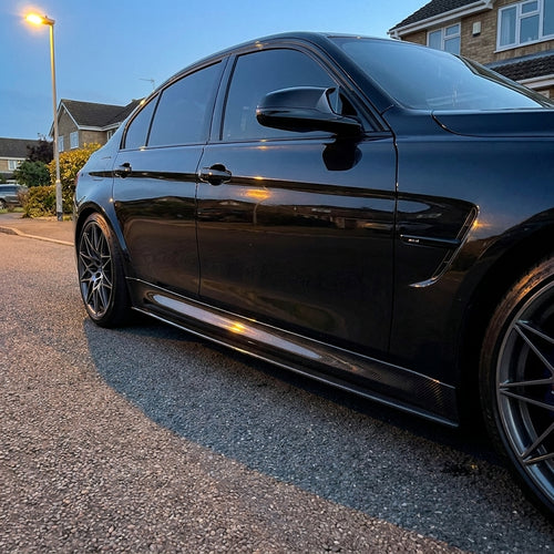 BMW F80 M3 Carbon Fiber Side Skirt Extensions
