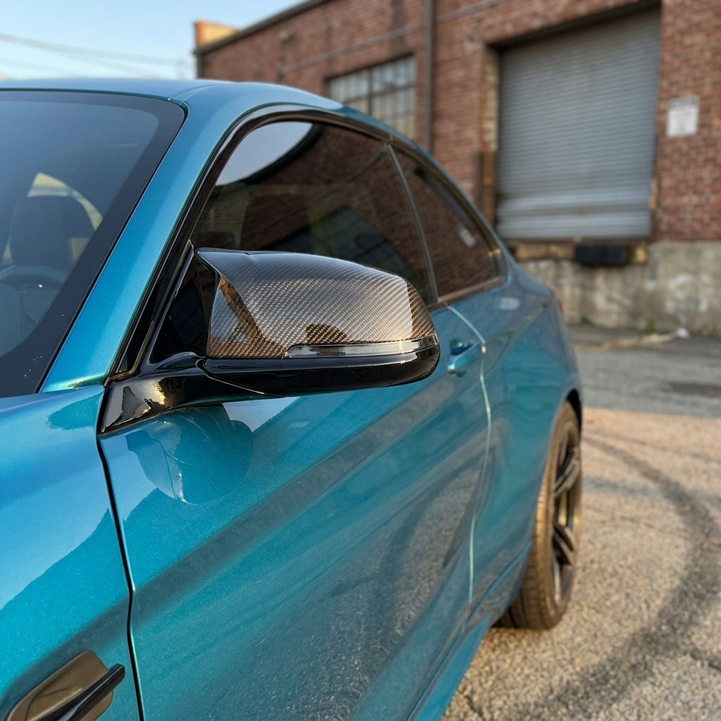 bmw f80 f82 f87 carbon fiber mirror caps
