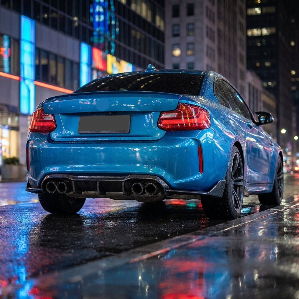 bmw f87 carbon fiber rear diffuser