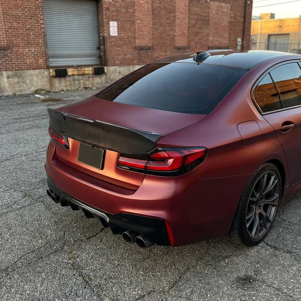bmw f90 carbon fiber trunk spoiler
