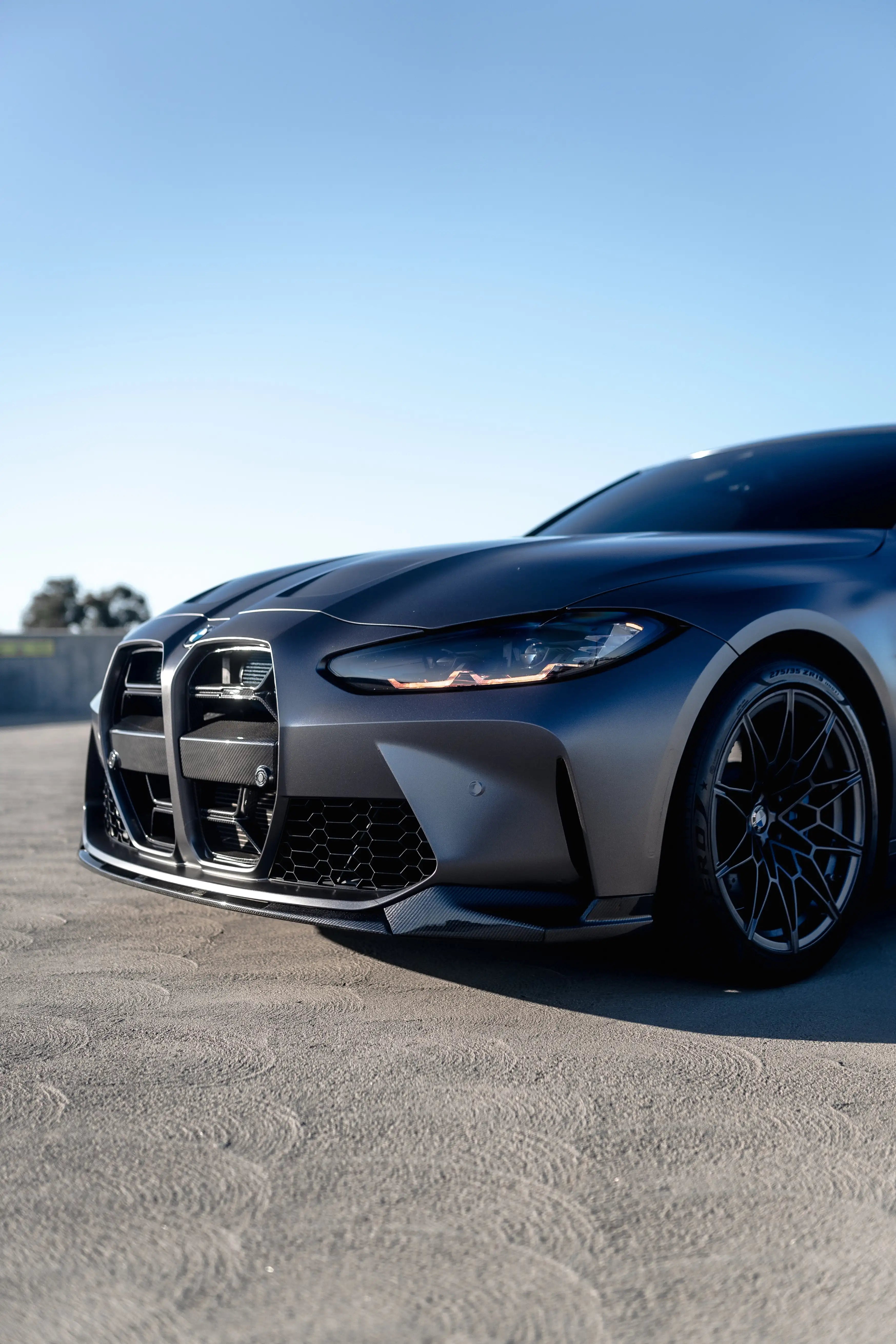bmw g80 g82 carbon fiber front lip cs style