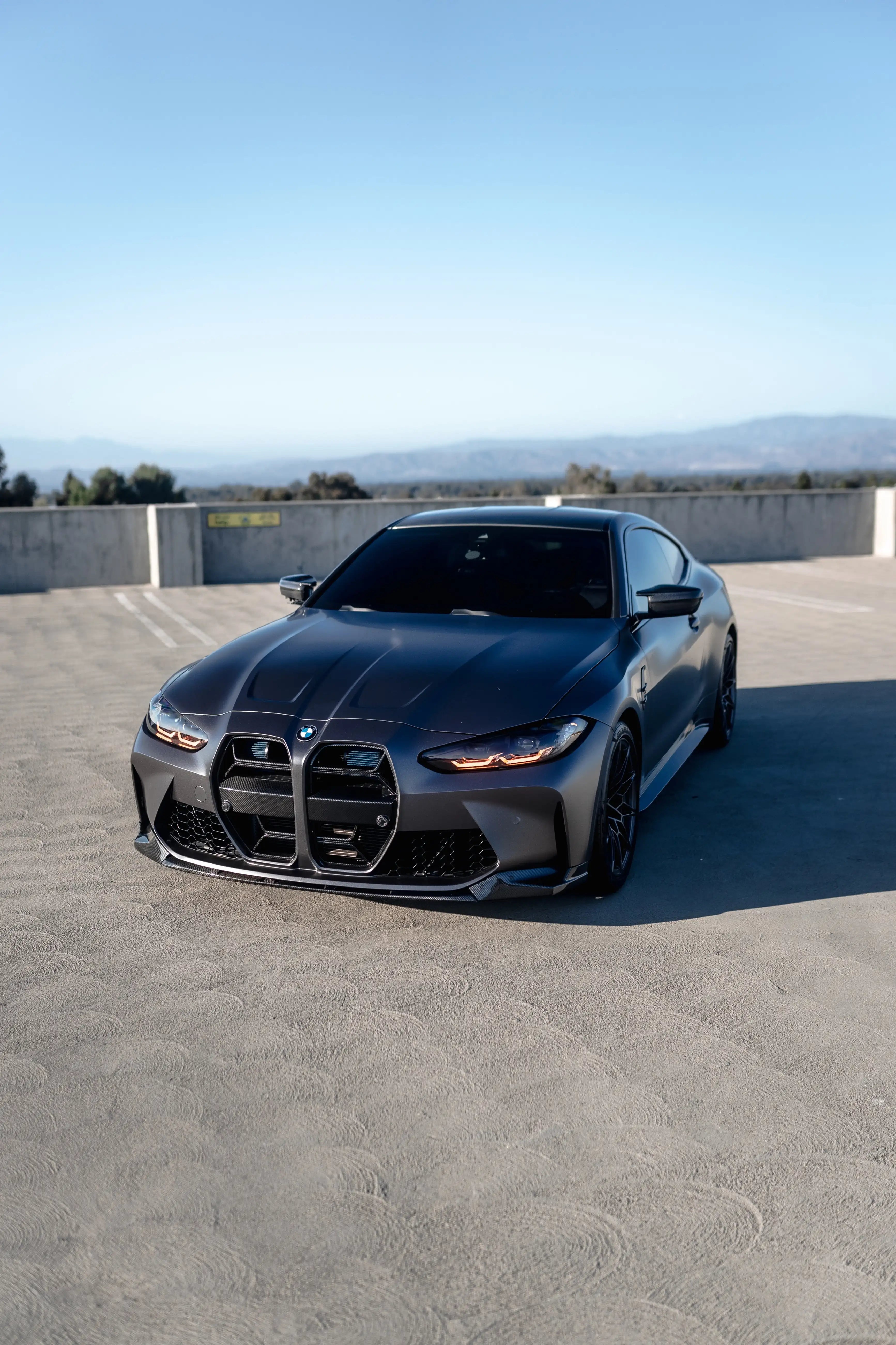 bmw g80 g82 carbon fiber front lip cs style