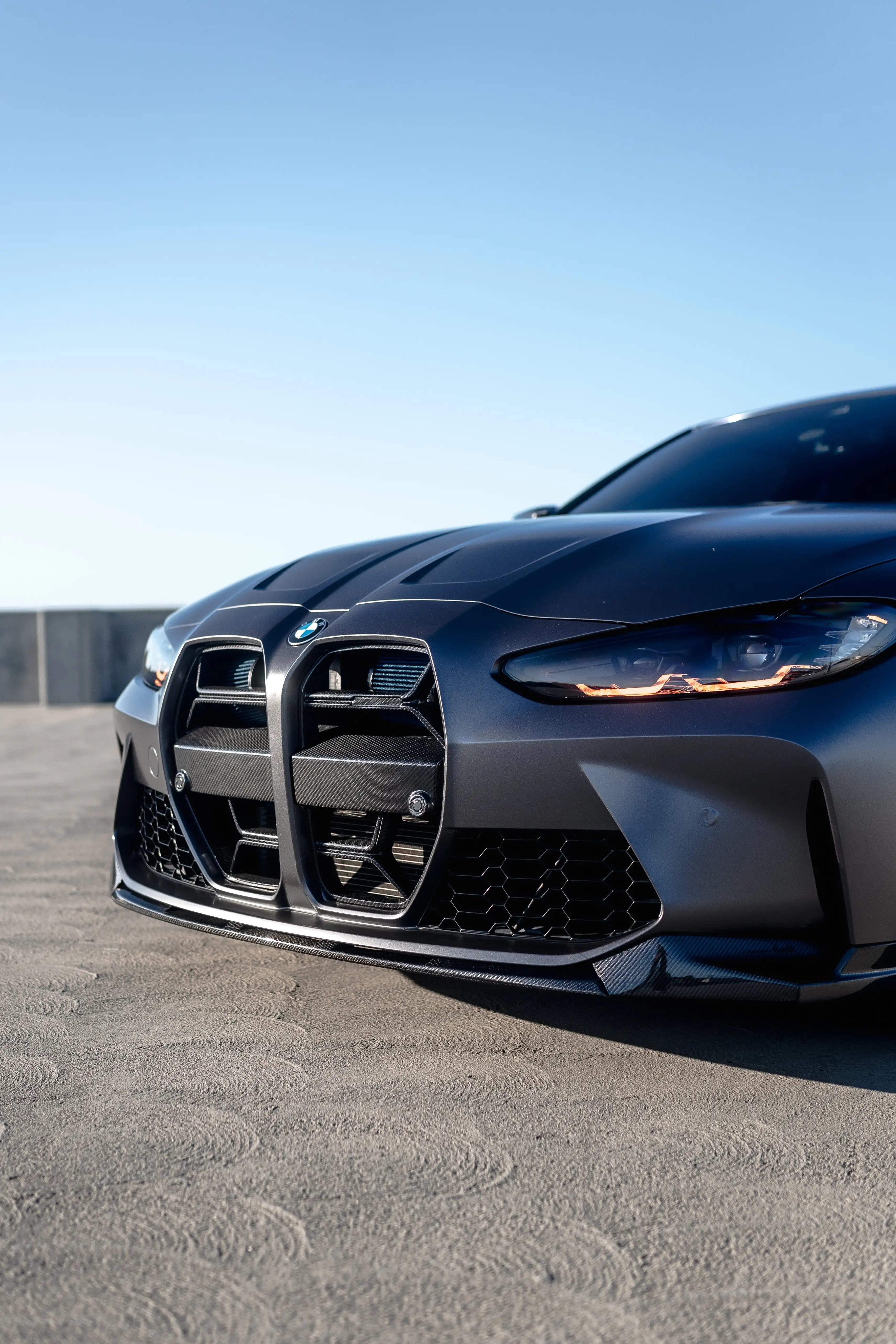 bmw g80 g82 carbon fiber front lip cs style