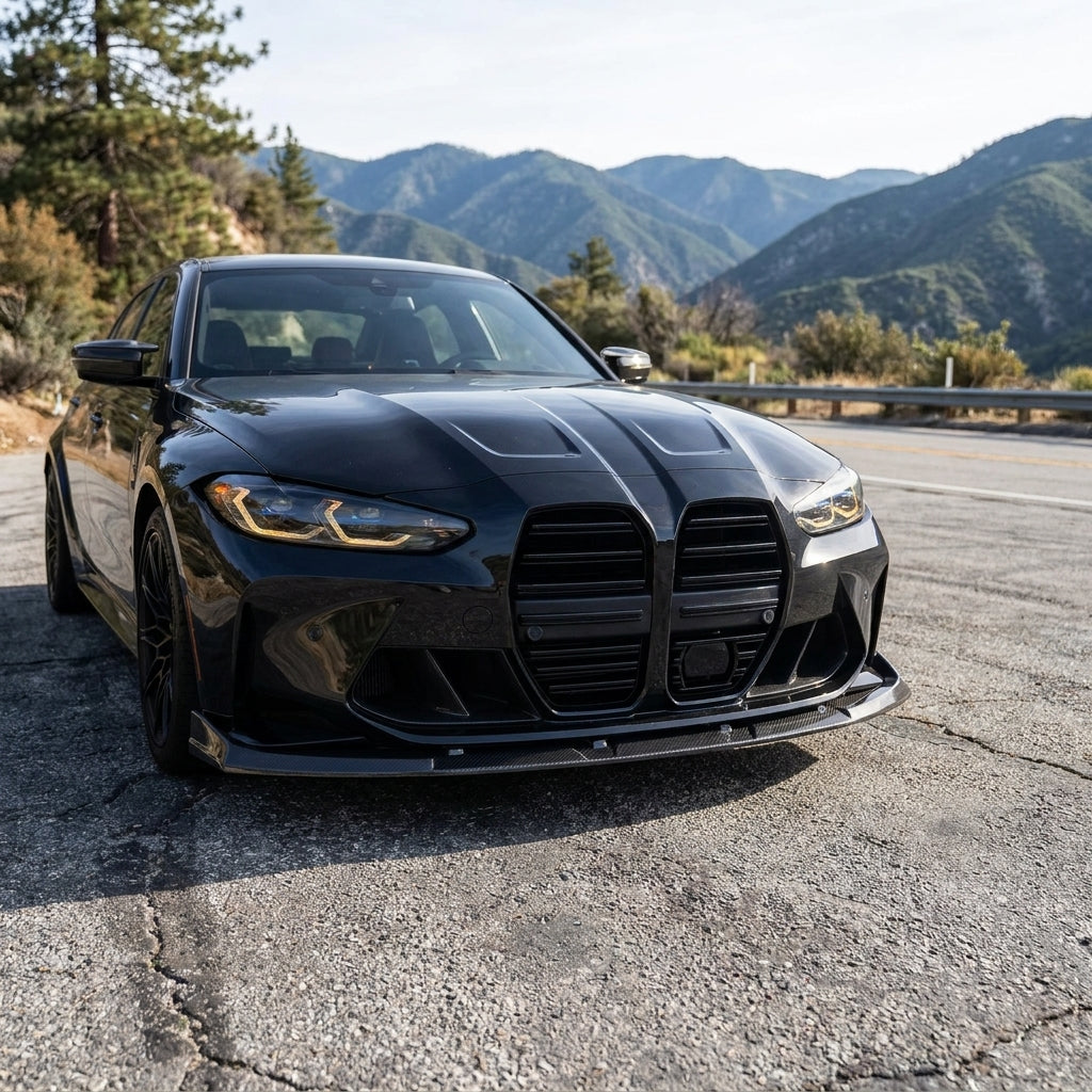 BMW G80 M3 / G82 M4 Carbon Fiber Front Lip — CS Style