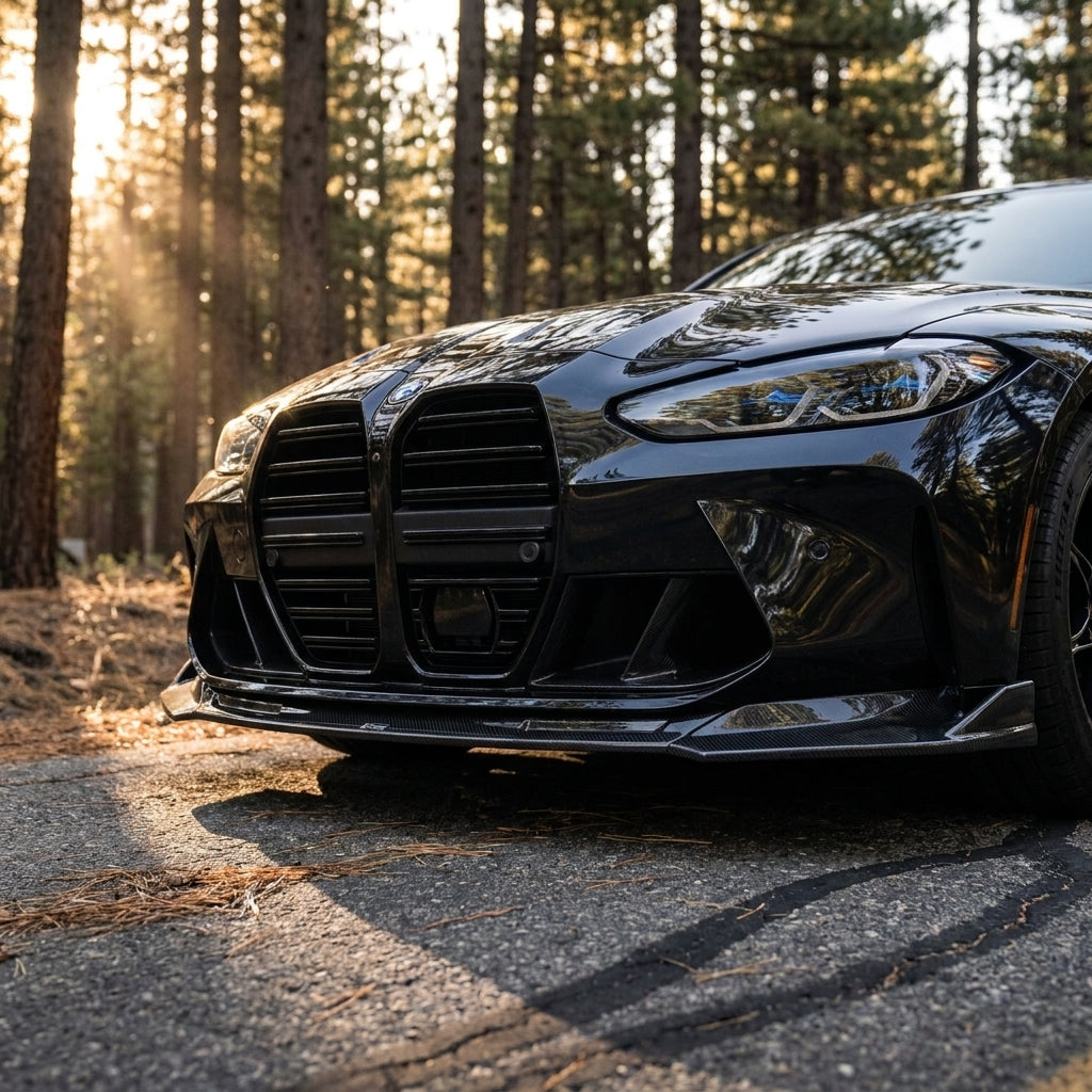 bmw g80 g82 carbon fiber front lip mp style