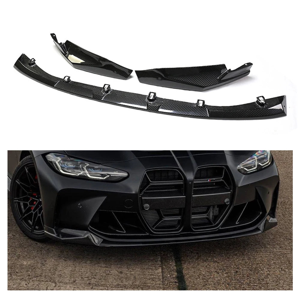 bmw g80 g82 carbon fiber front lip mp style