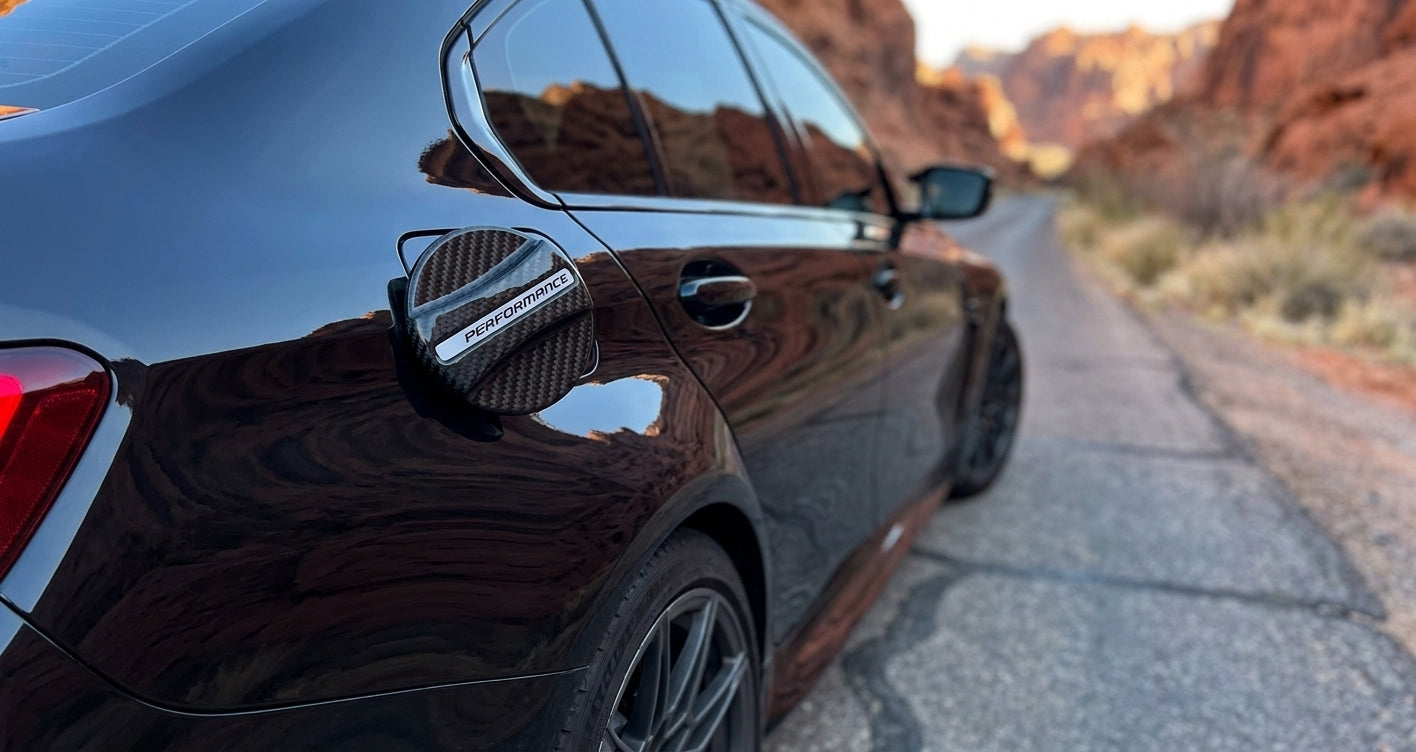 bmw g80 g82 carbon fiber fuel cap cover