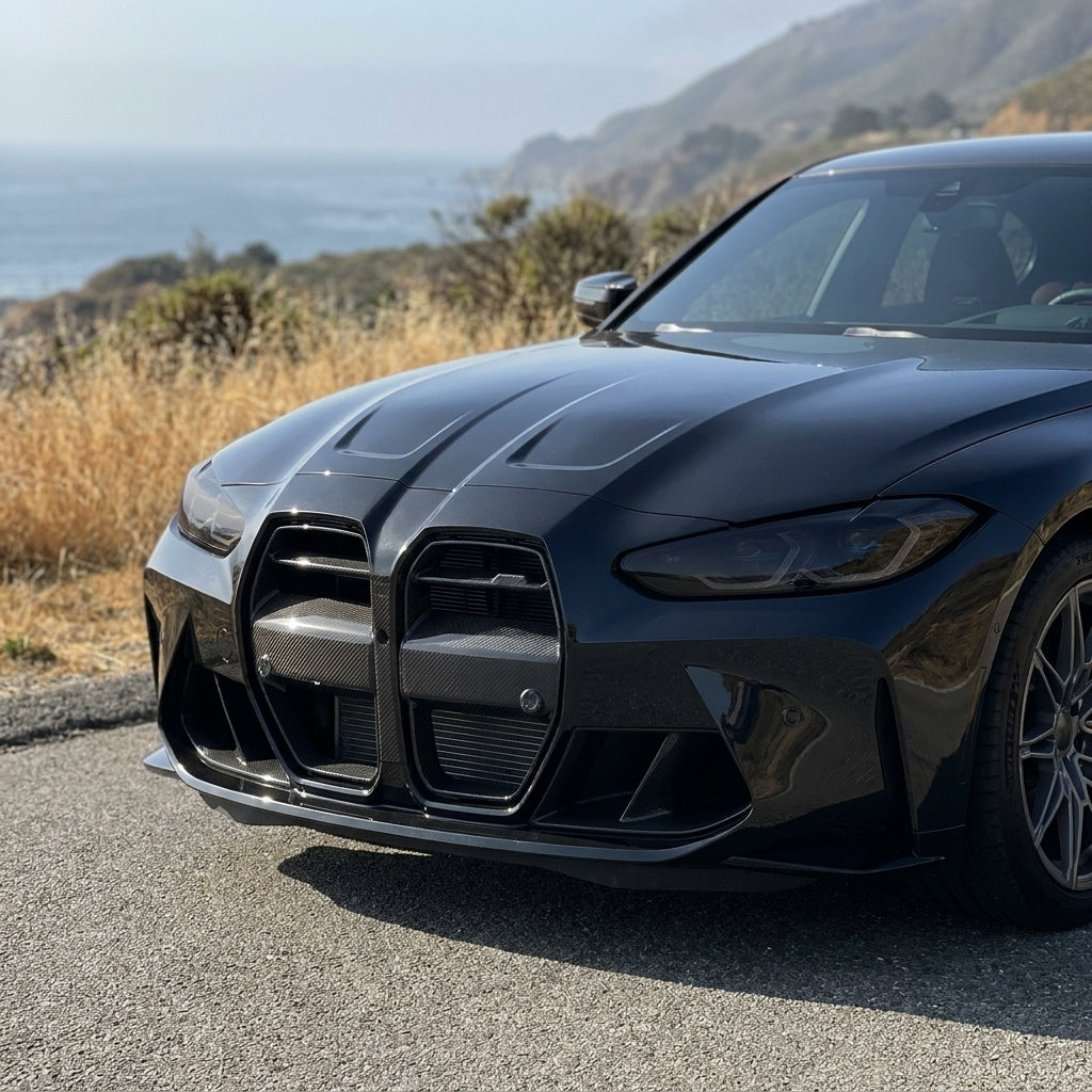 bmw g80 g82 carbon fiber kidney grille v style