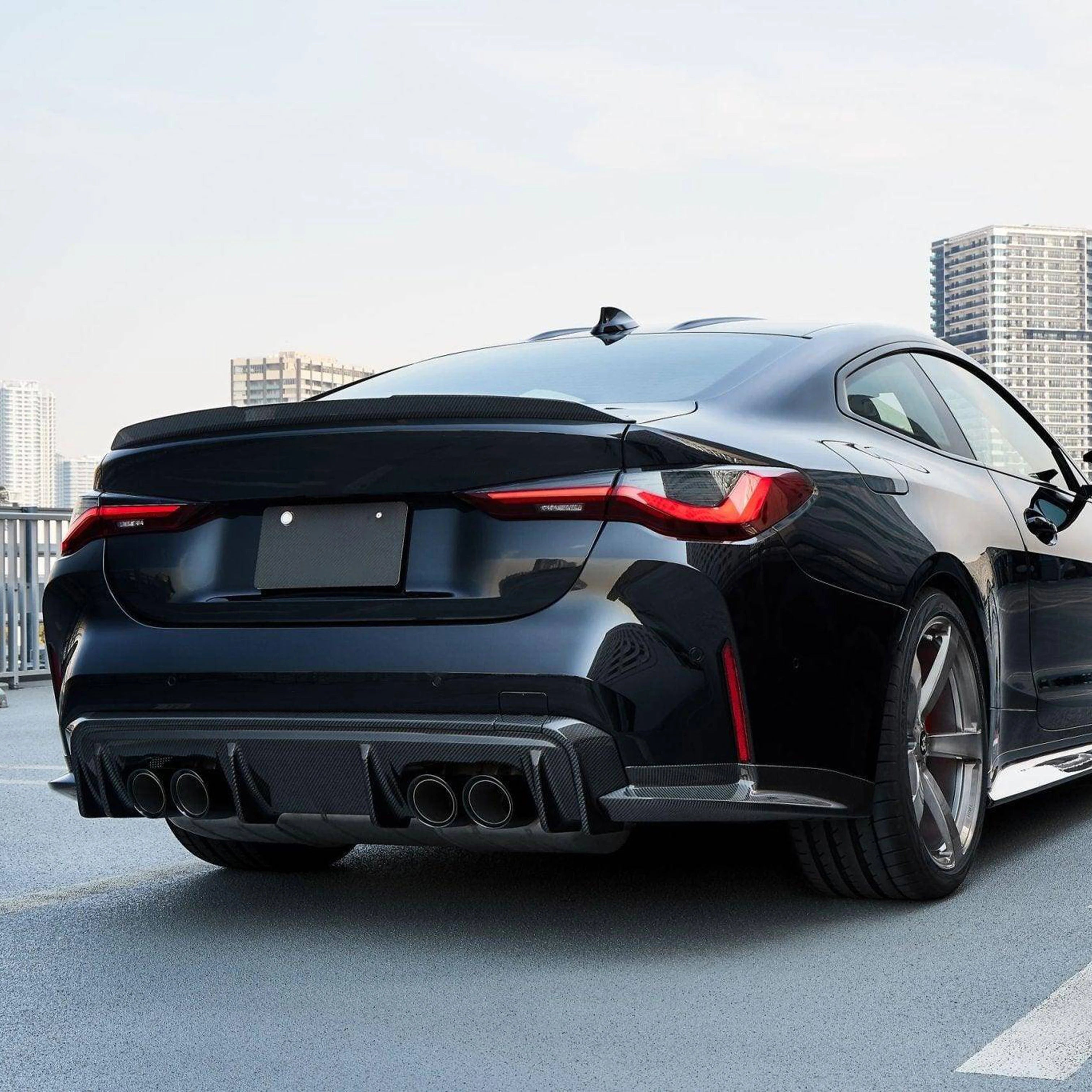 bmw g80 g82 carbon fiber rear diffuser 3d style
