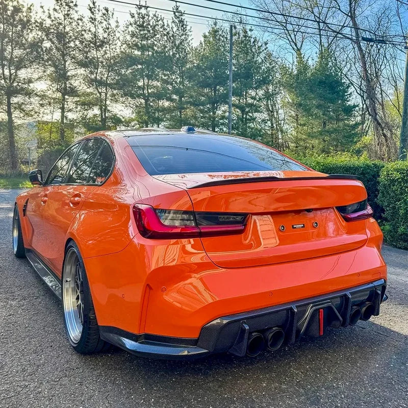 bmw g80 g82 carbon fiber rear diffuser cs style