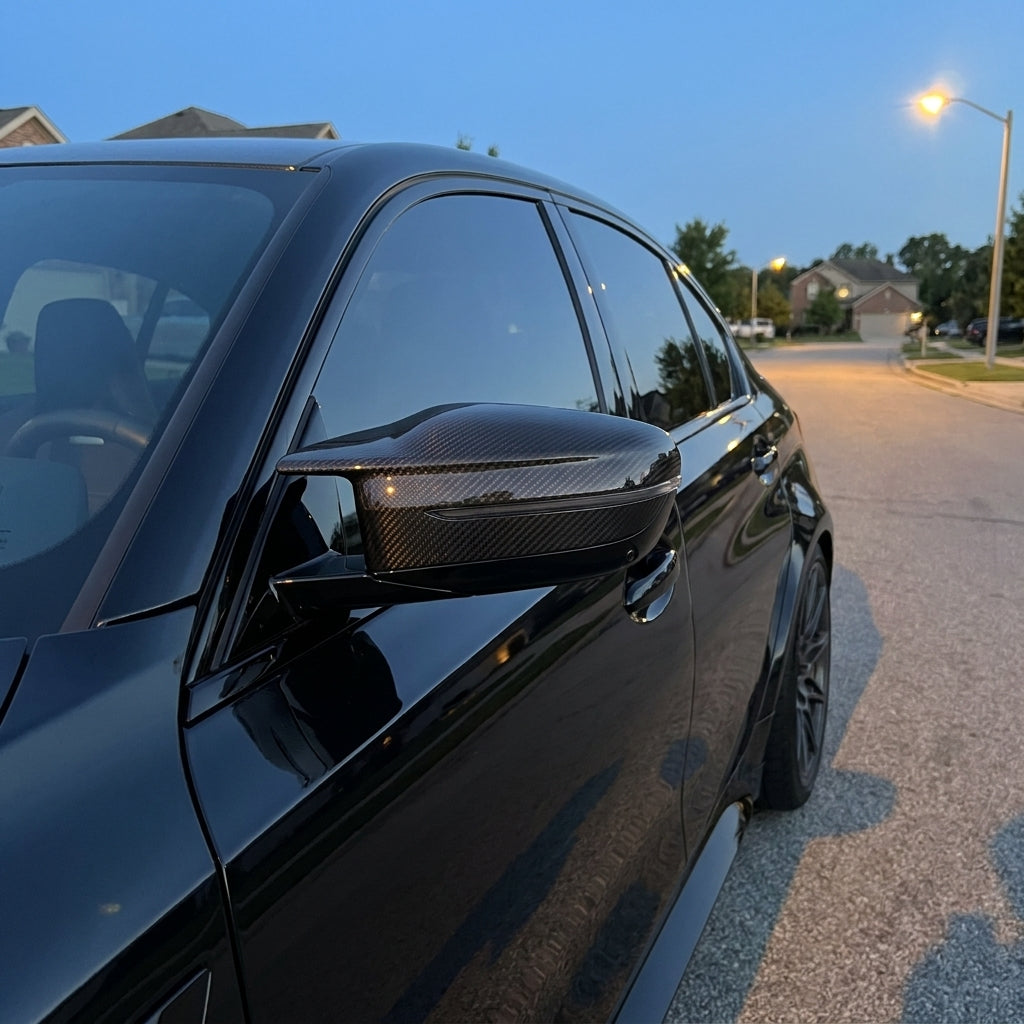 BMW G80 M3 / G82 M4 / G87 M2 Dry Carbon Fiber Mirror Caps