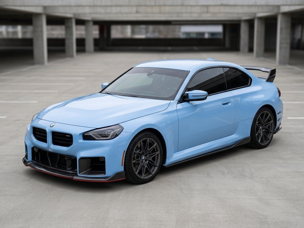 BMW G87 M2 fitted with the complete carbon fiber body kit