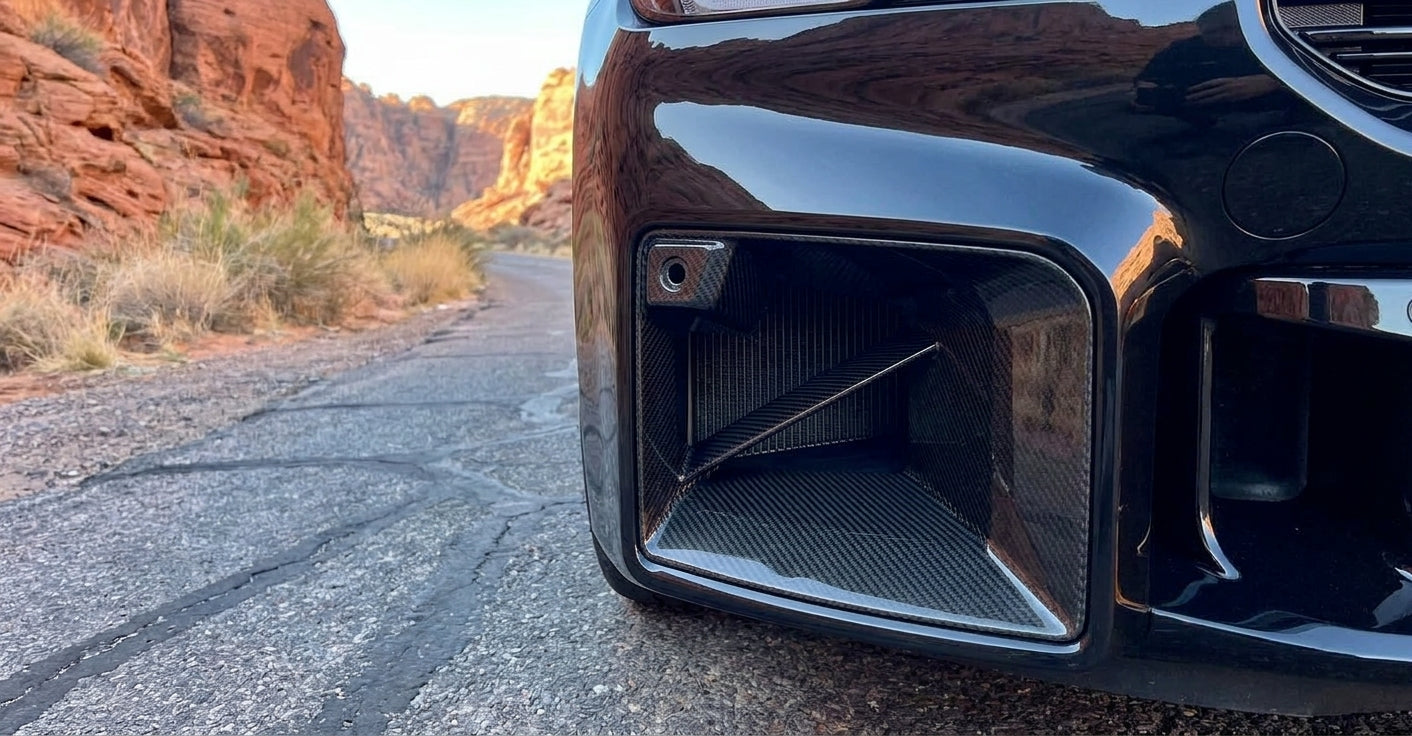 bmw g87 carbon fiber front air ducts mp style