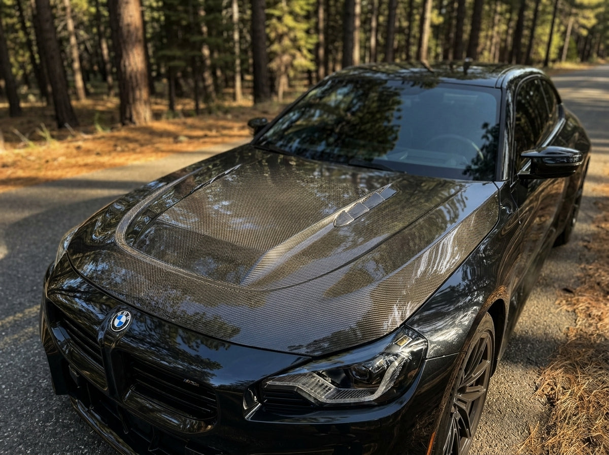 bmw g87 carbon fiber hood n style