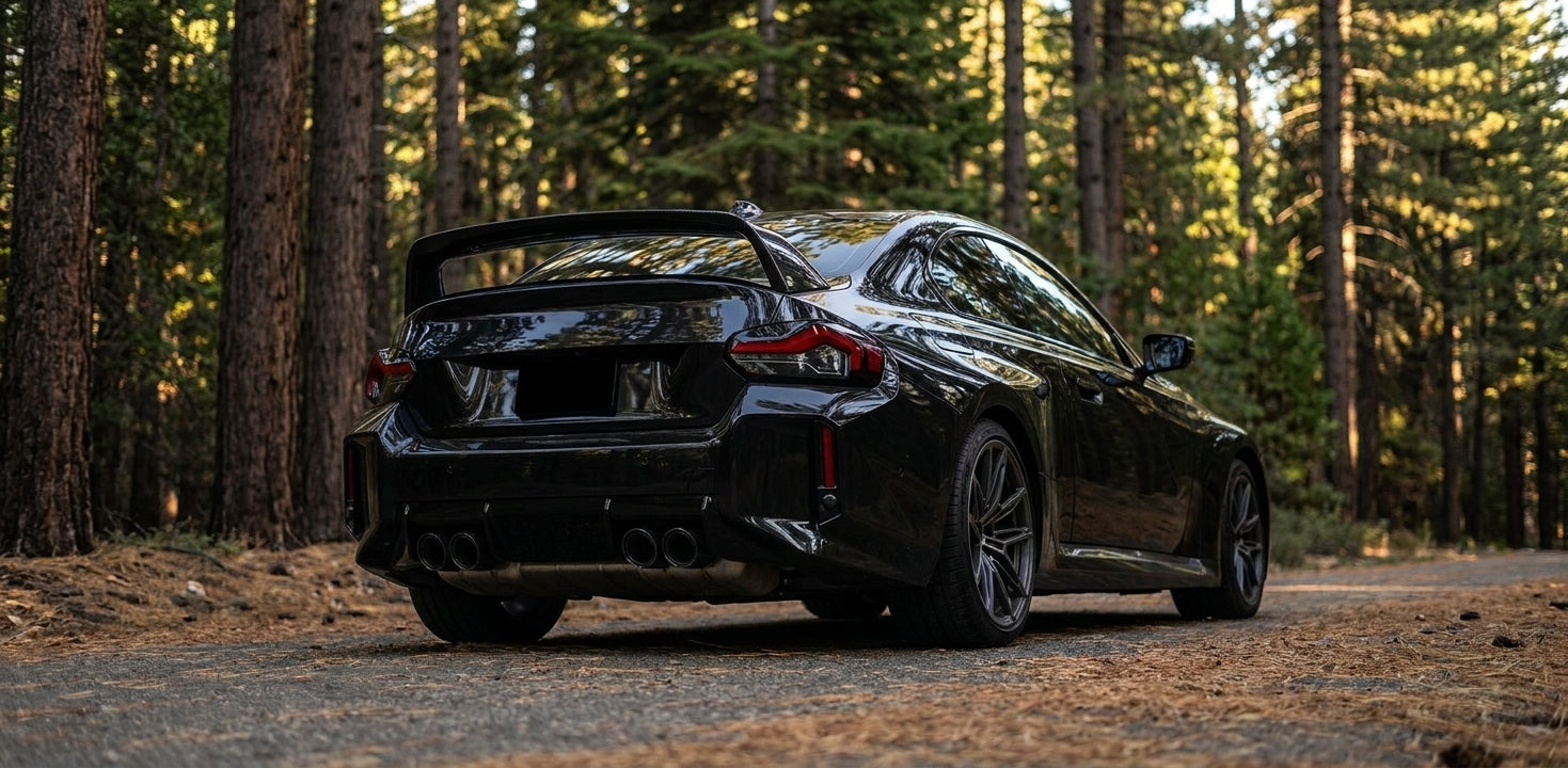 bmw g87 carbon fiber trunk spoiler mp style