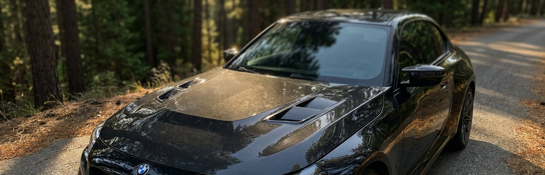 bmw g87 carbon fiber vented hood n style