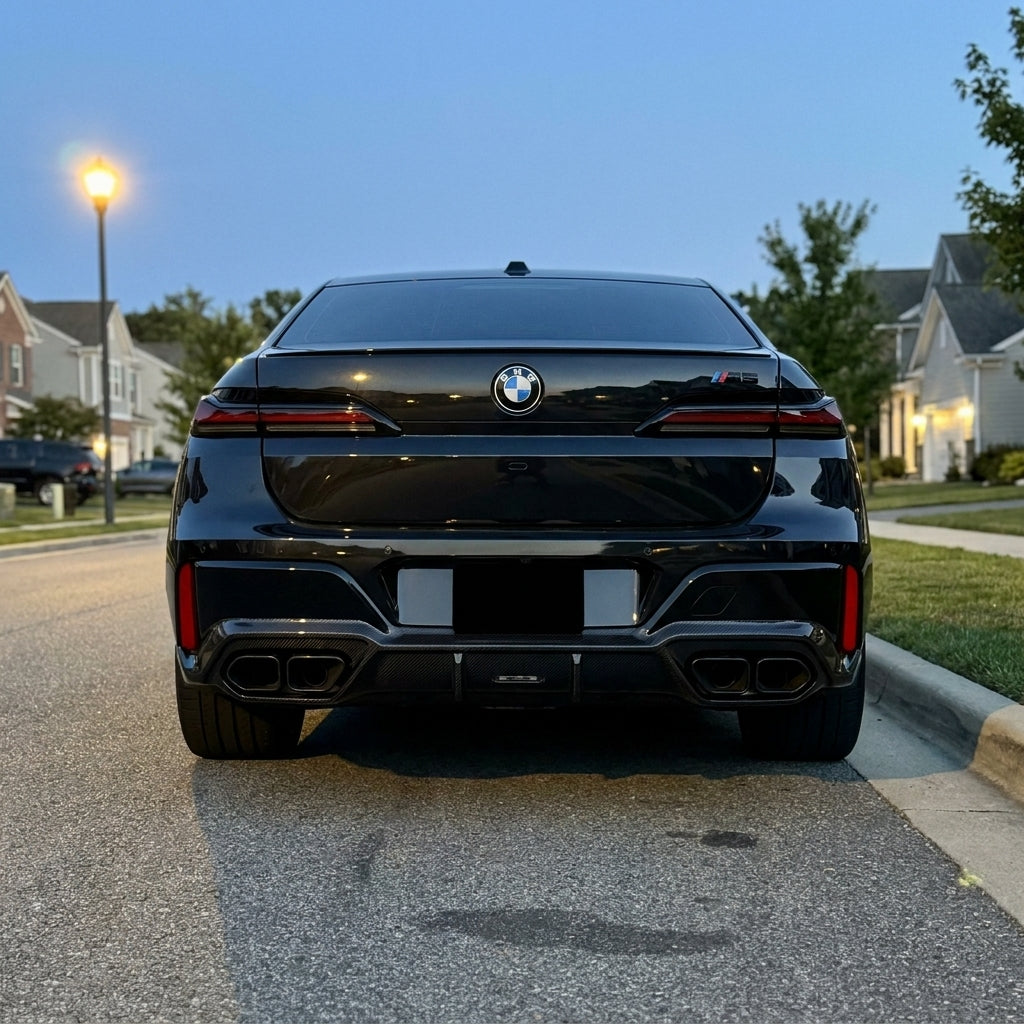 bmw g90 carbon fiber rear diffuser