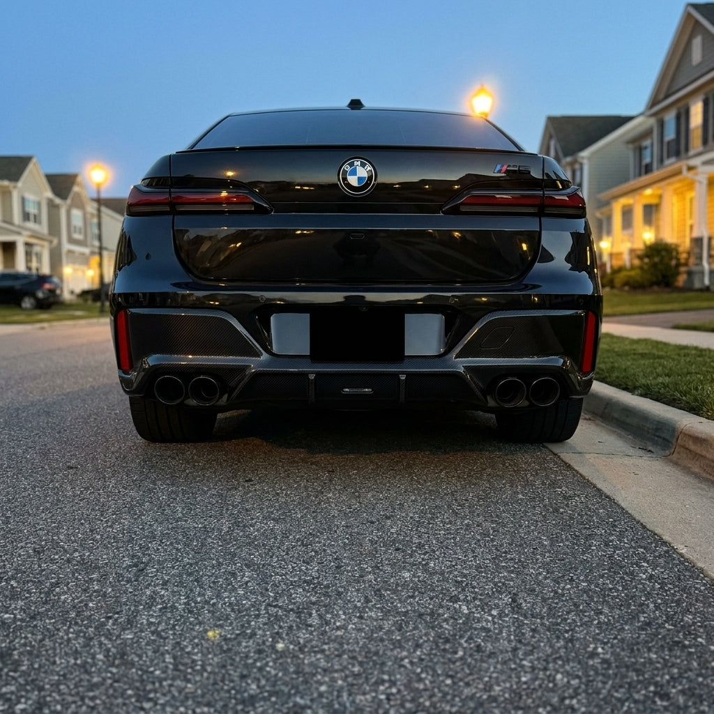 bmw g90 carbon fiber rear diffuser