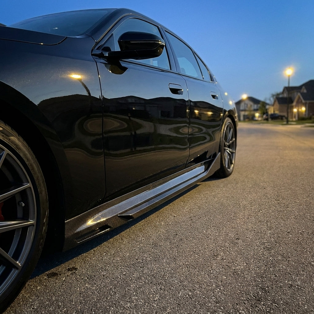 BMW G90 M5 Carbon Fiber Side Skirt Extensions